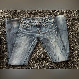 Miss Me Women's Straight Leg Jeans - Light Blue